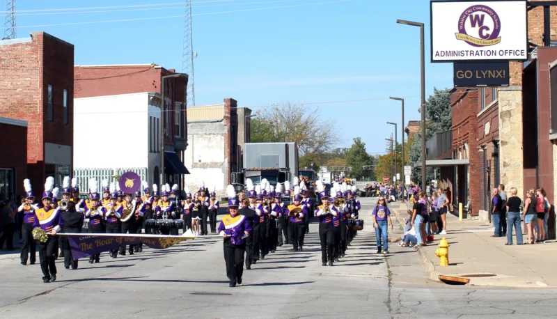 Lynx Imperials show their pride during Homecoming Parade Friday